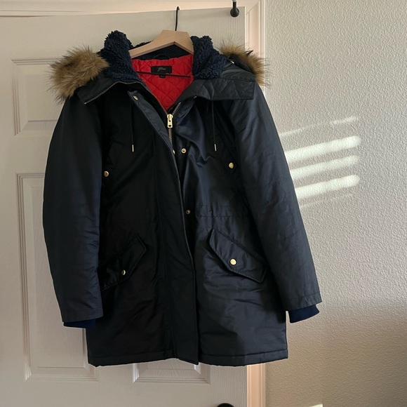 J.Crew Faux Fur hooded parka - Picture 6 of 9